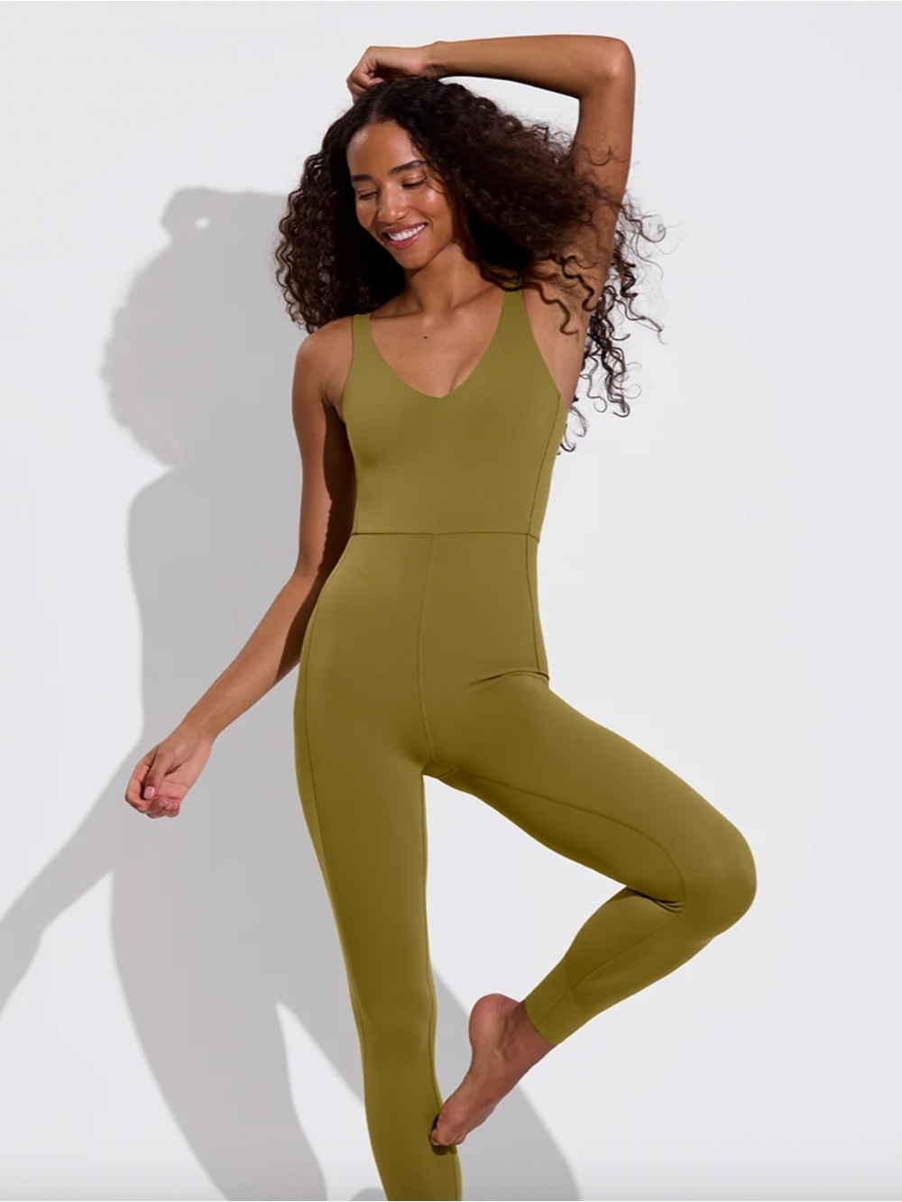 LOF Green Plunge Playsuit 27”